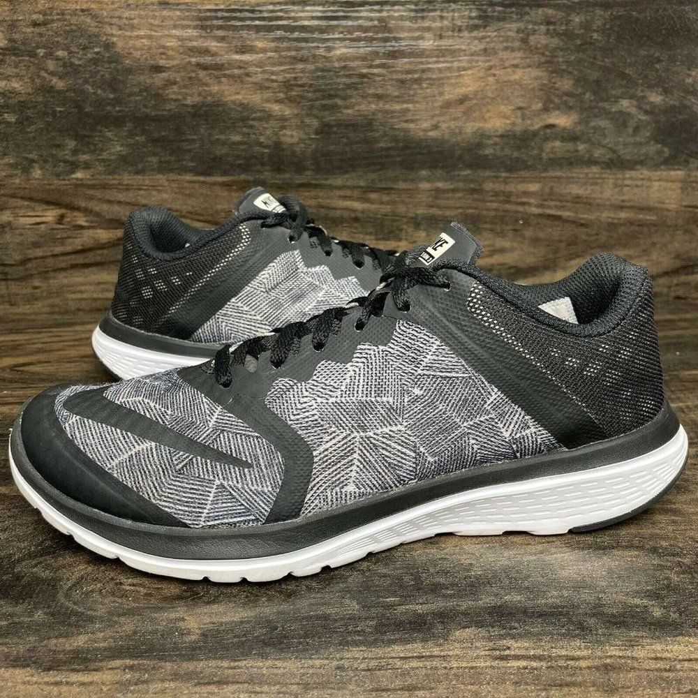 Nike FS Lite Run 3 Grey Black Performance Sneakers Women's Size US 8 819167-001